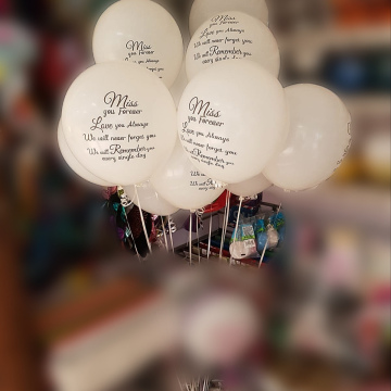 Sympathy Balloon Release -White